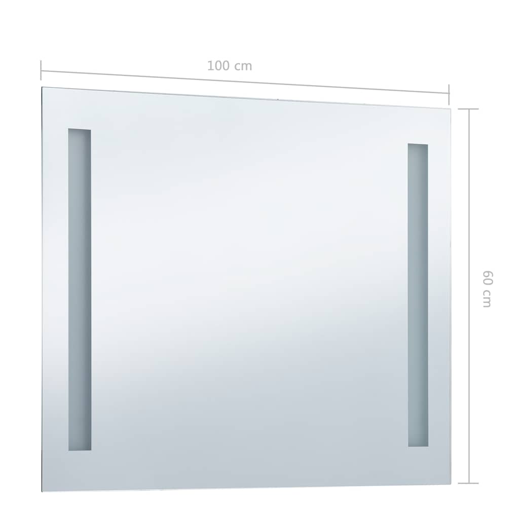 Specchio da Parete a LED per Bagno 100x60 cm - homemem39