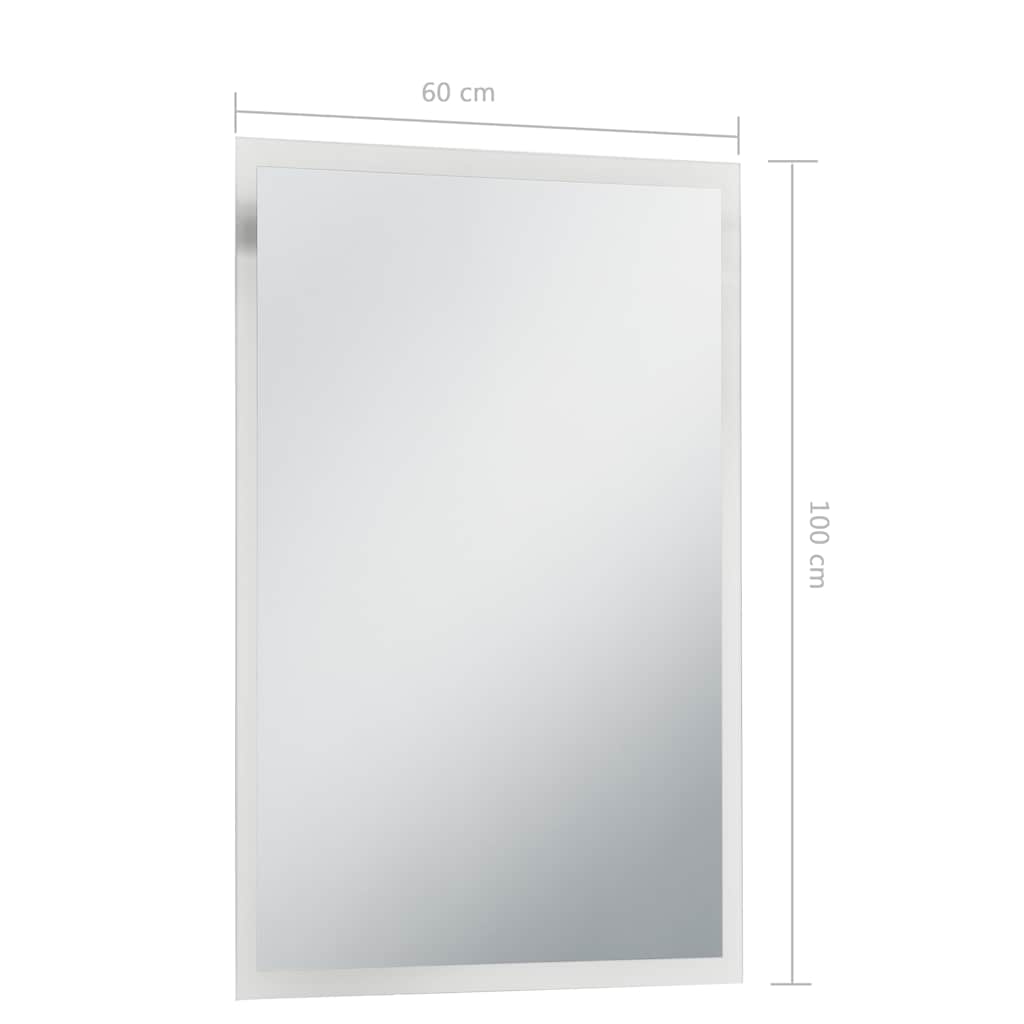 Specchio da Parete a LED per Bagno 60x100 cm - homemem39