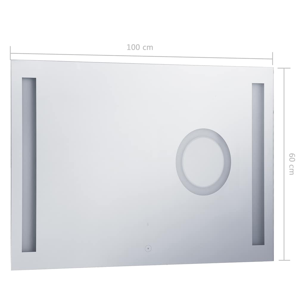 Specchio LED da Bagno con Sensore Tattile 100x60 cm - homemem39