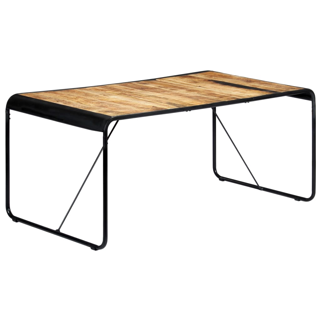 Tavolo da Pranzo 180x90x76 cm Legno Massello di Mango Grezzo | homemem39