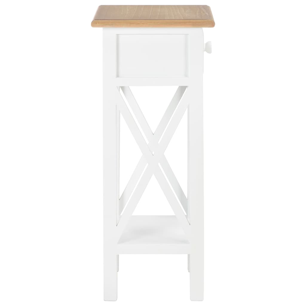 Tavolino Laterale 27x27x65,5 cm in Legno