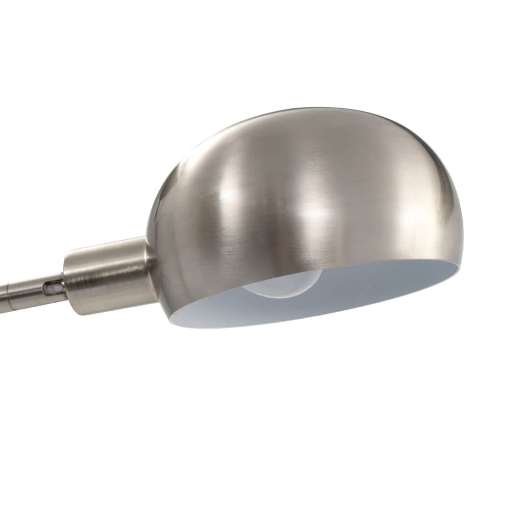 Lampada da Terra 200 cm 5 Bulbi E14 Argento - homemem39