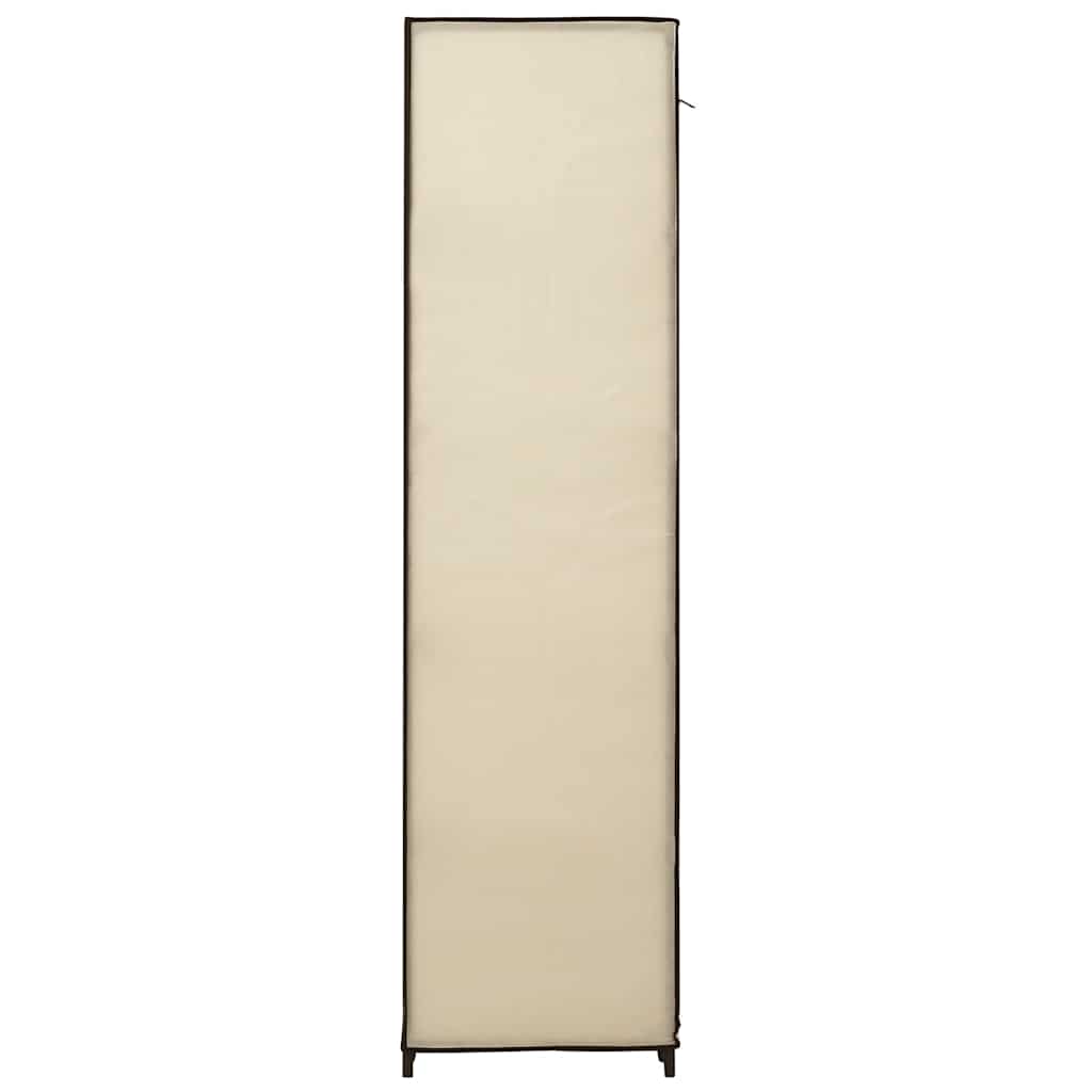 Armadio con Scomparti e Aste Crema 150x45x176 cm in Tessuto | homemem39
