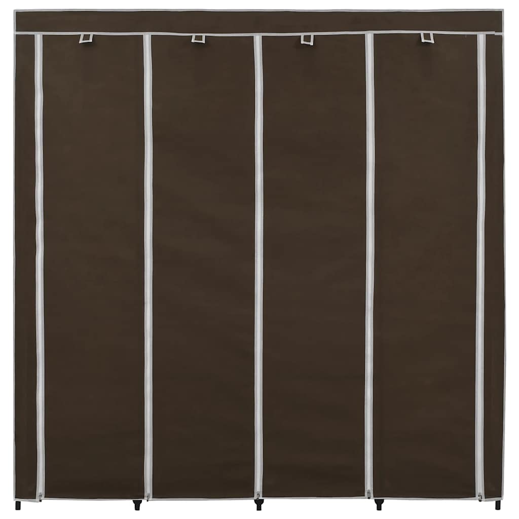 Guardaroba con 4 Scomparti Marrone 175x45x170 cm | homemem39