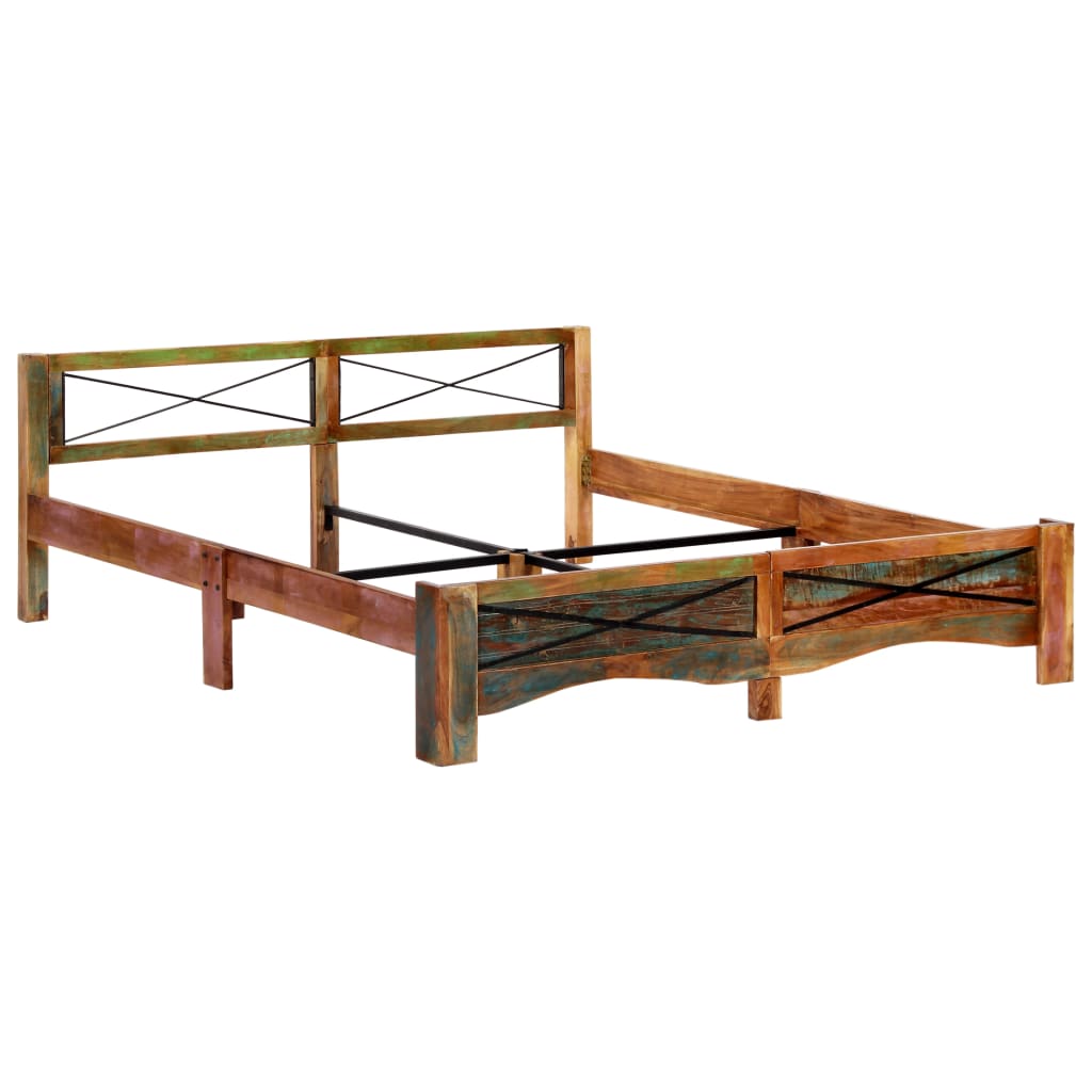 Giroletto senza Materasso in Legno di Recupero 180x200 cm | homemem39