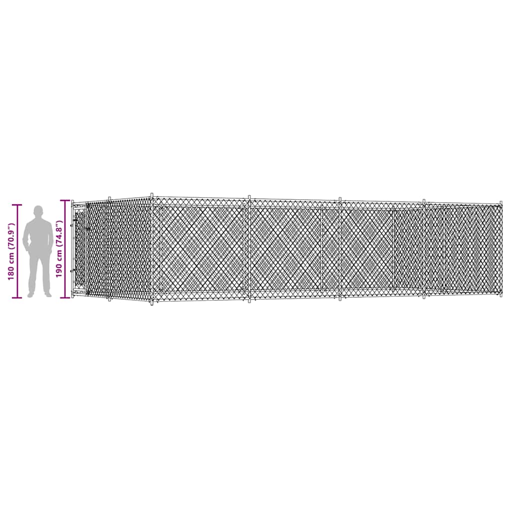 Canile da Esterno 7,6x3,8x1,9 m | homemem39