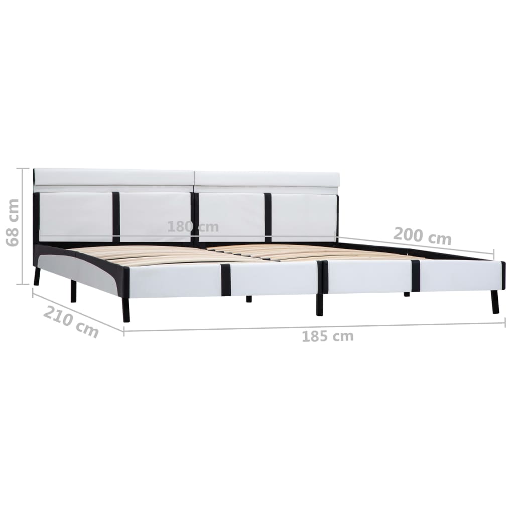 Giroletto con LED senza Materasso Bianco 180x200 cm