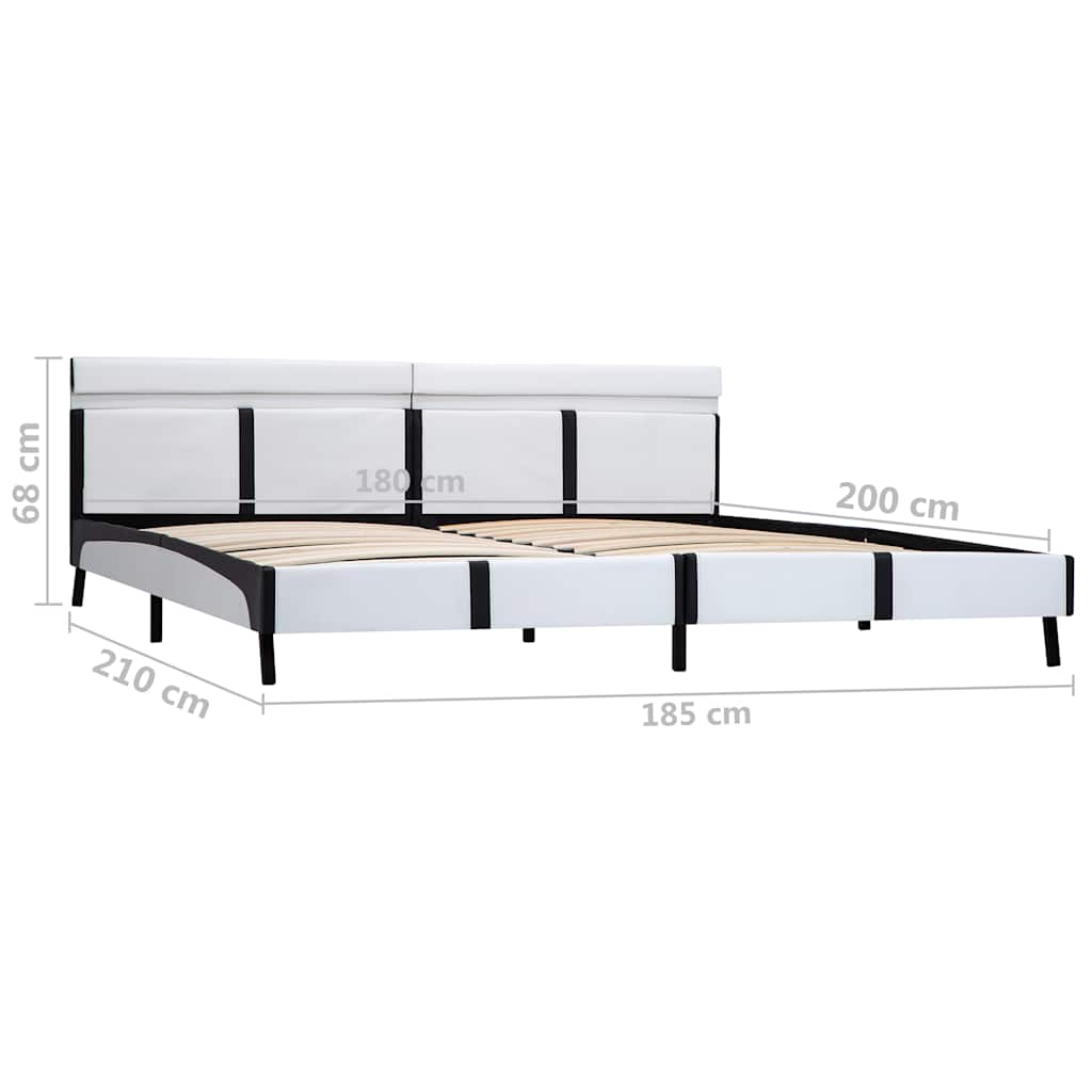 Giroletto con LED senza Materasso Bianco 180x200 cm