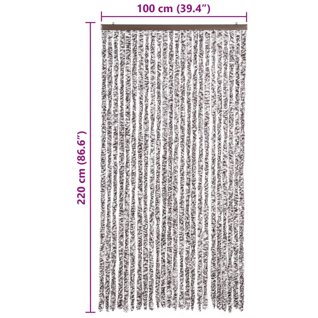 Zanzariera Marrone e Beige 100x220 cm Ciniglia | homemem39
