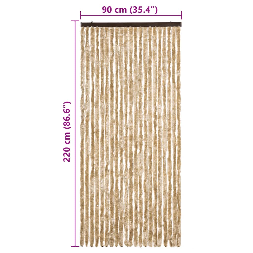 Zanzariera Beige 90x220 cm Ciniglia | homemem39
