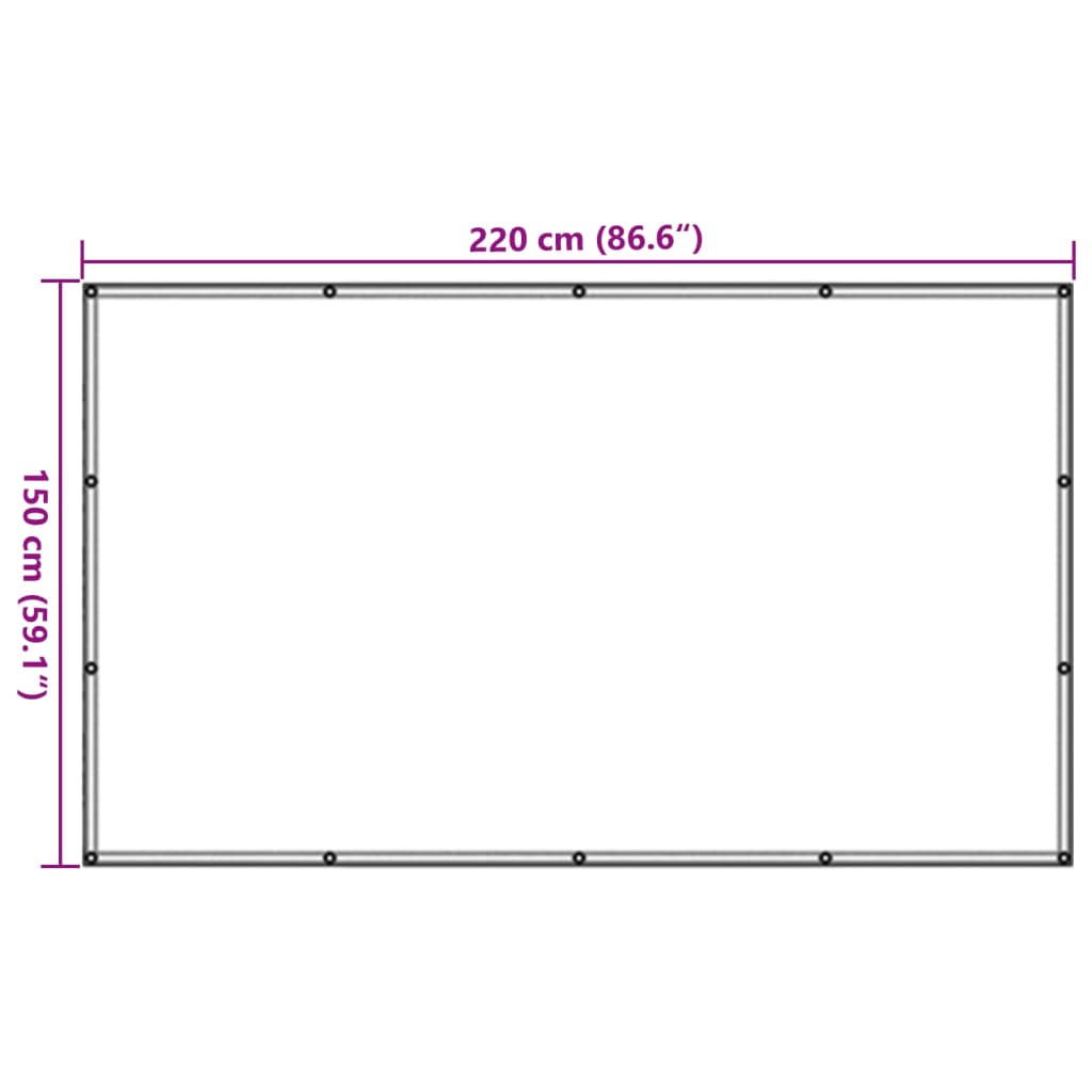 Rete per Rimorchi in HDPE 1,5x2,2 m Nera | homemem39