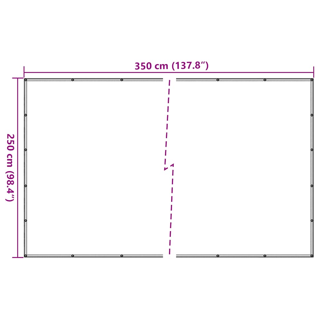 Rete per Rimorchi in HDPE 2,5x3,5 m Nera