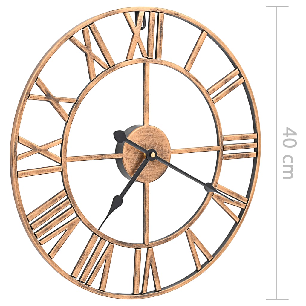 Orologio da Parete in Metallo 40 cm Dorato | homemem39