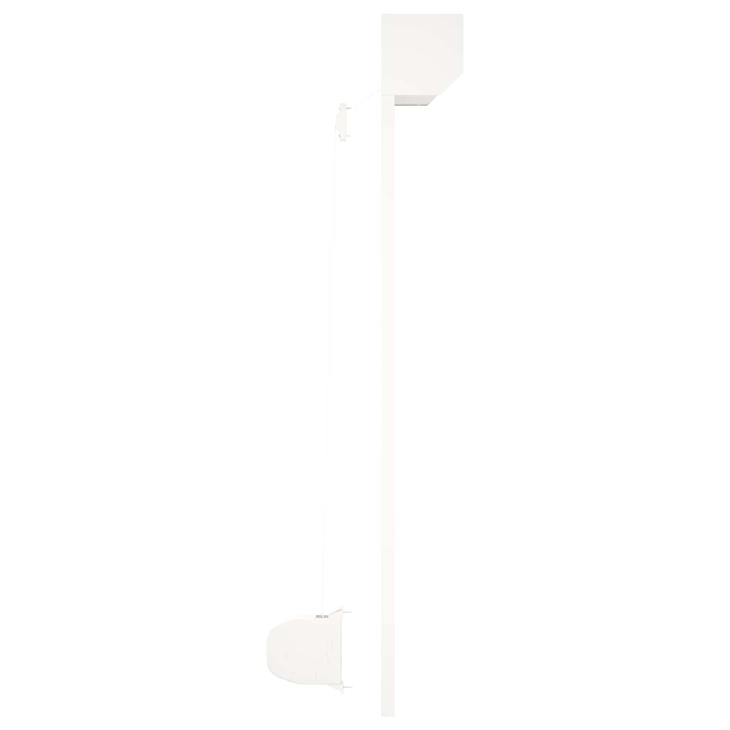 Persiana a rullo Bianco 100 x 120 cm Alluminio e poliuretano