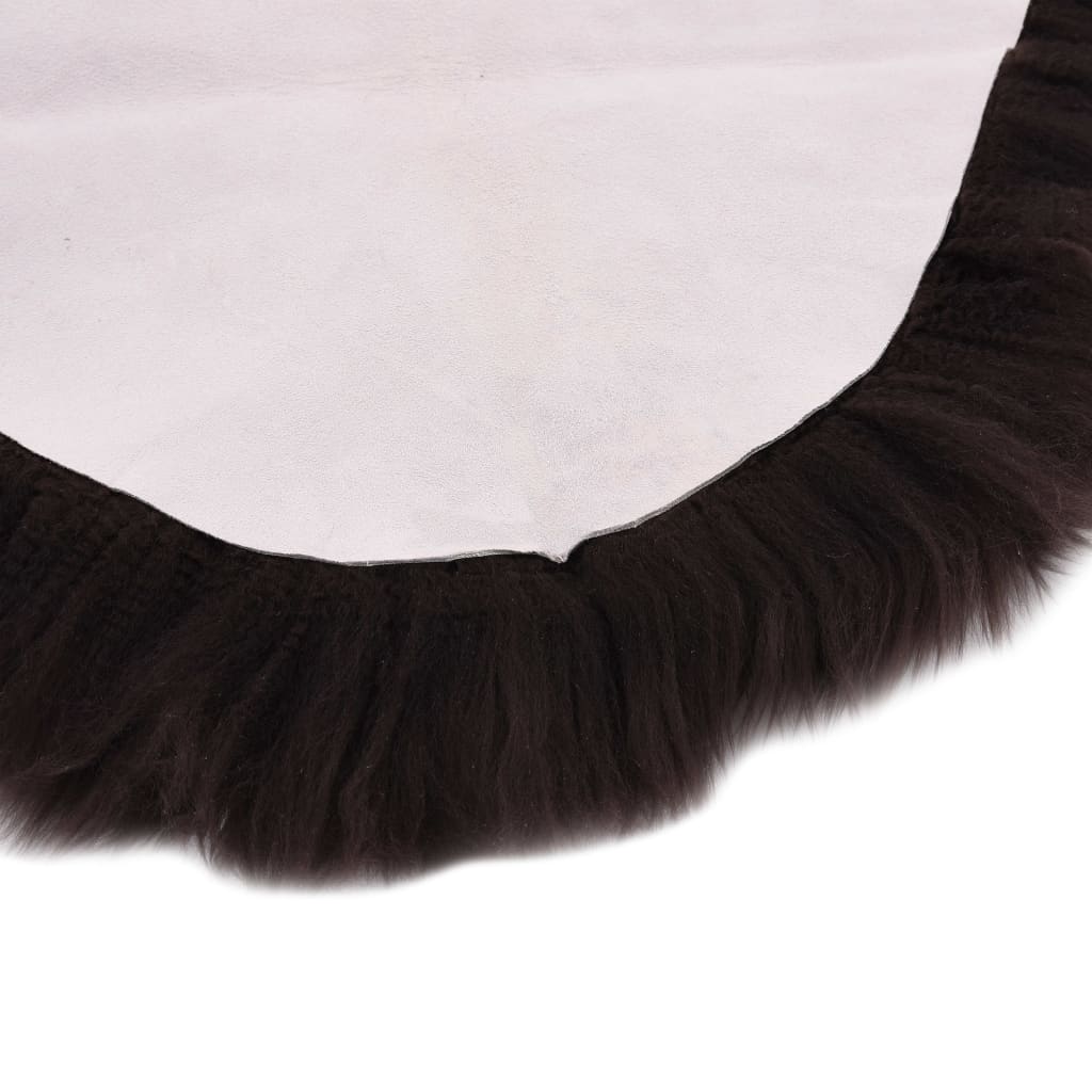 Tappeto in Pelle di Montone 60x90 cm Marrone - homemem39