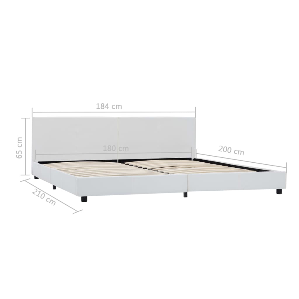 Giroletto Bianco in Similpelle 180x200 cm