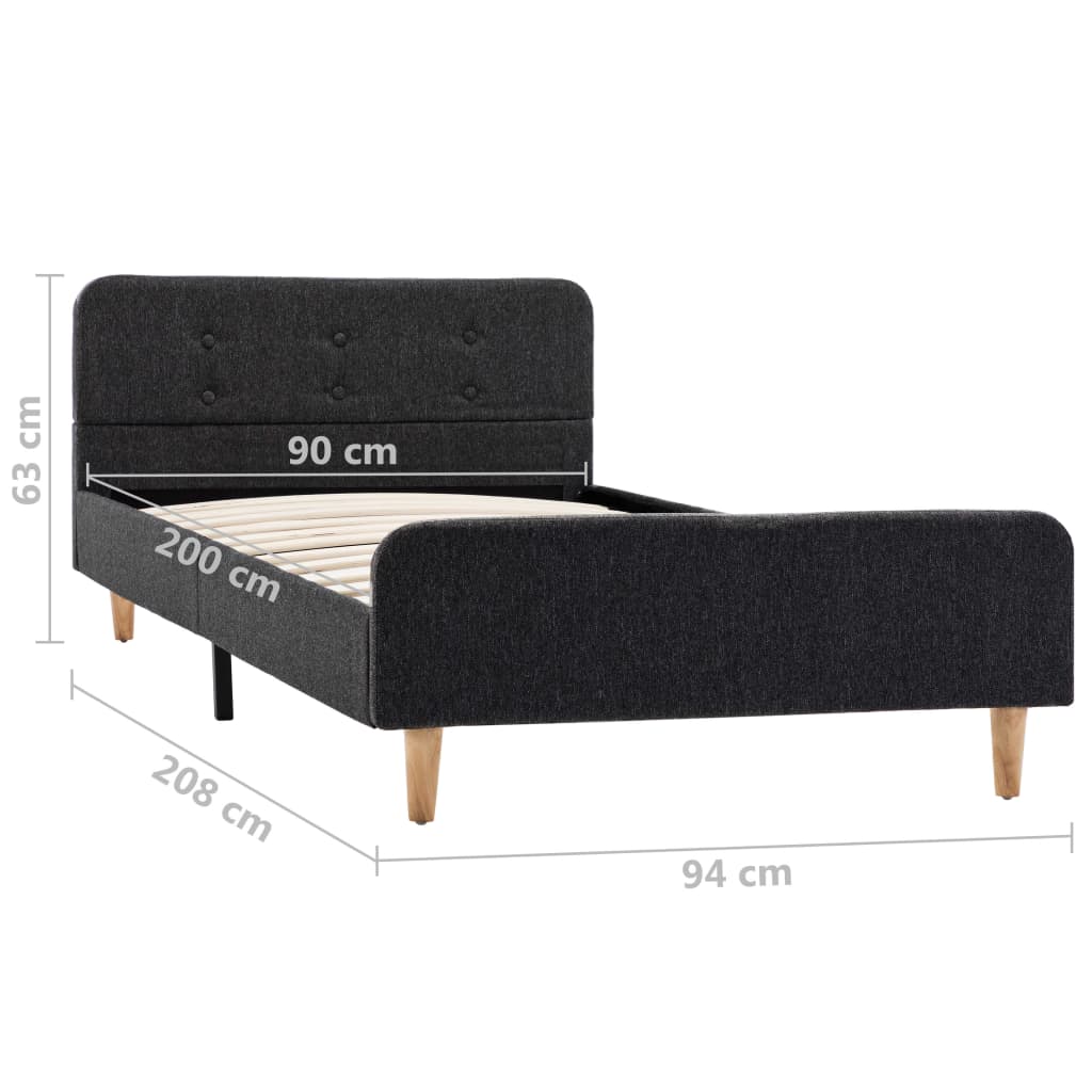 Giroletto Grigio Scuro in Stoffa Ruvida 90x200 cm | homemem39