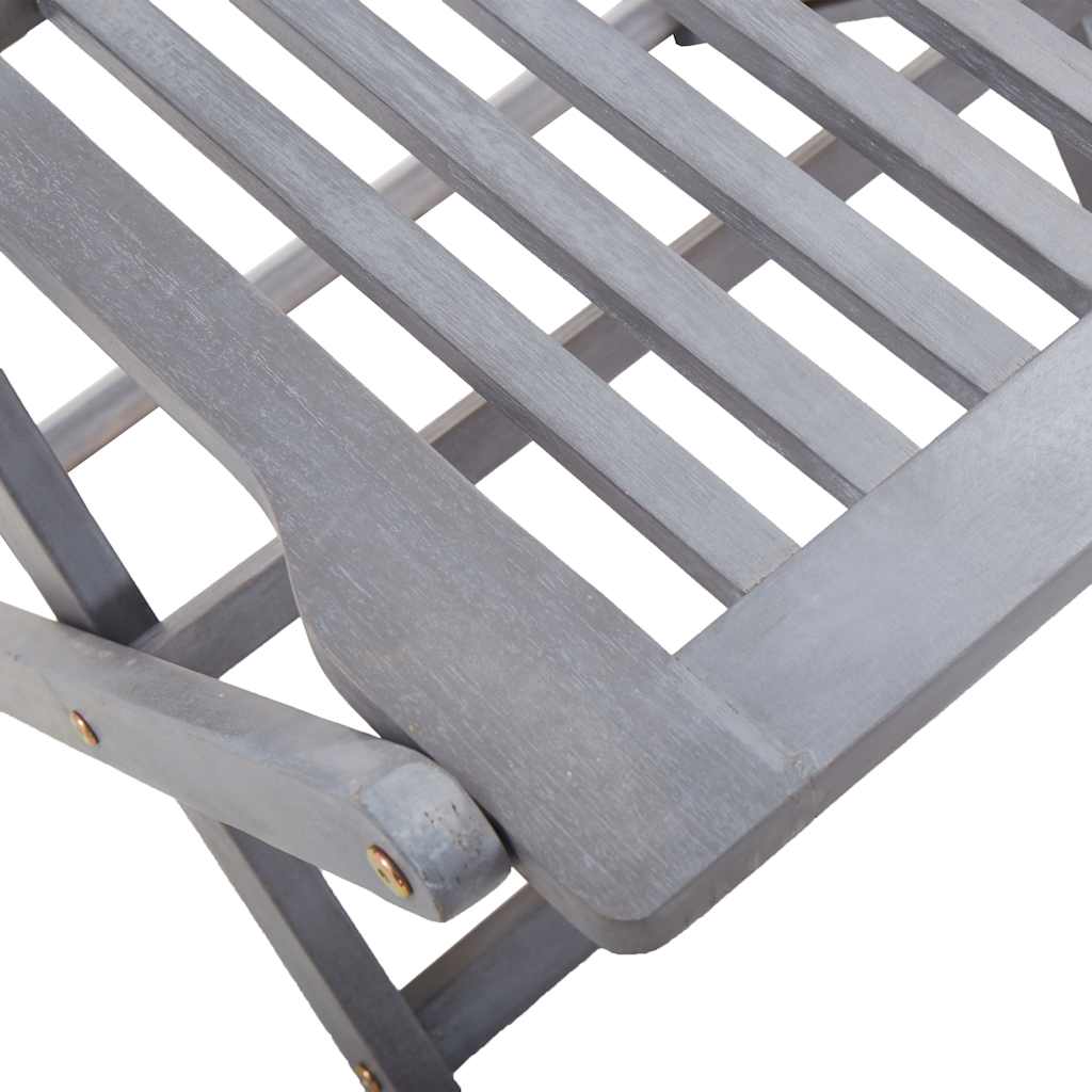 Sedie da Giardino Pieghevoli 2 pz in Legno Massello d'Acacia | homemem39