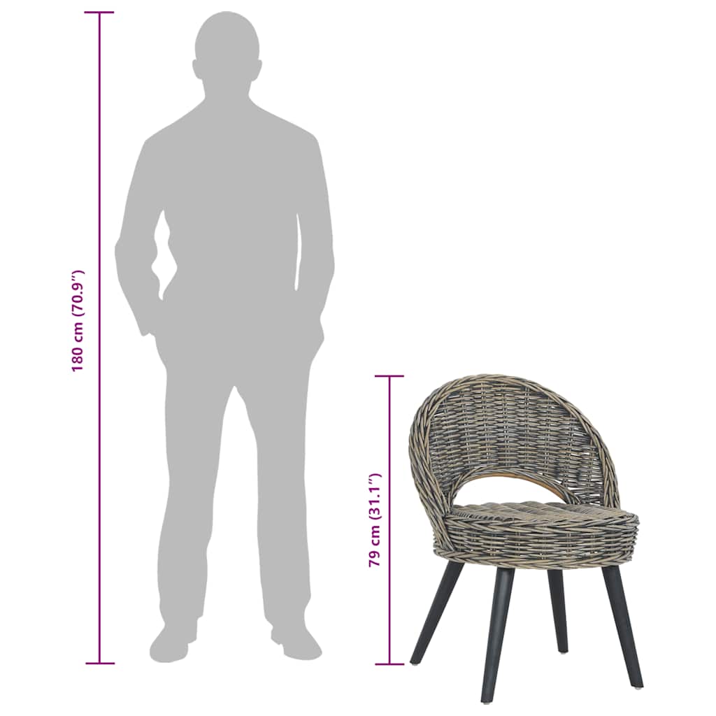 Poltrona in Rattan Kubu Nero - homemem39