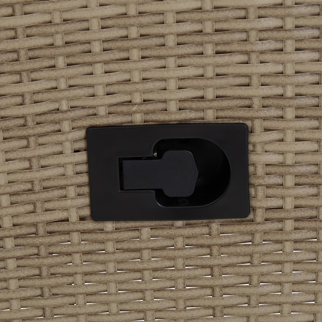 Sedie da Esterno 2 pz con Cuscini in Polyrattan Beige | homemem39