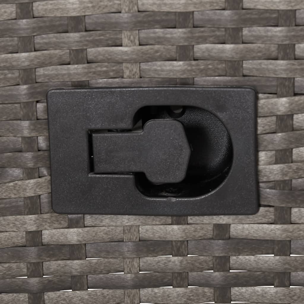 Sedie da Esterno 2 pz con Cuscini in Polyrattan Grigio | homemem39