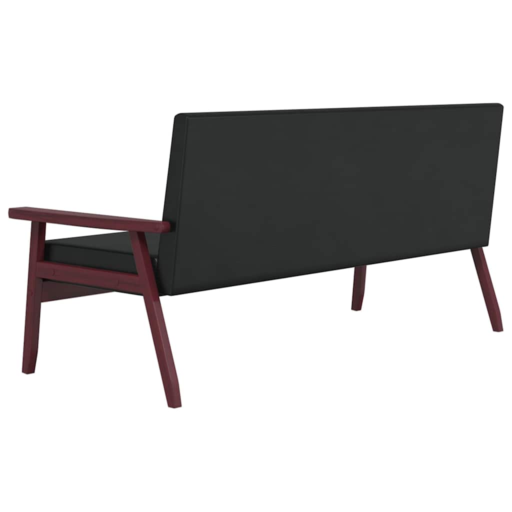 Set di Divani 3 pz Nero in Similpelle | homemem39
