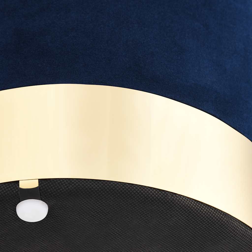 Sgabello Blu e Oro in Velluto 28 x 36 cm - homemem39