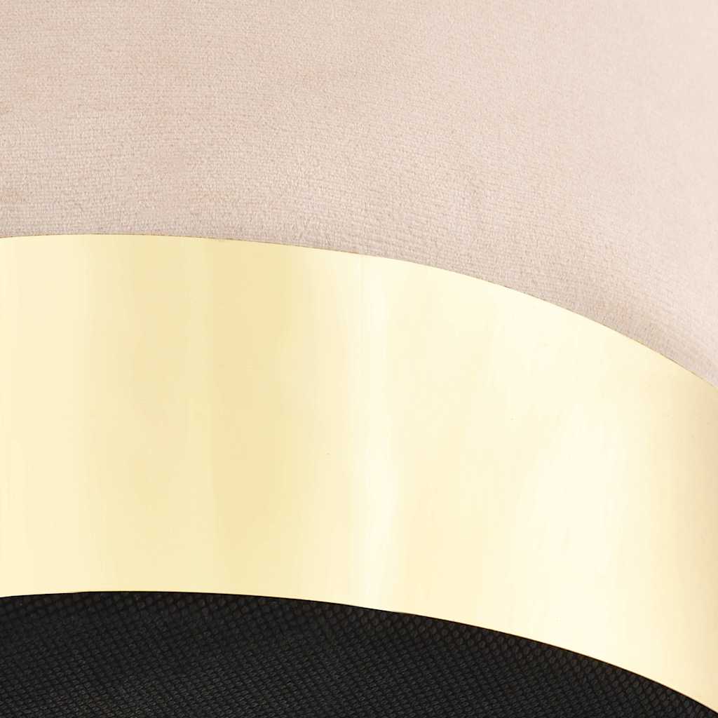 Sgabello Albicocca e Oro in Velluto 28 x 36 cm - homemem39