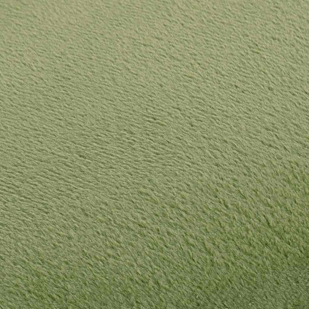 Sgabello Verde Senape e Oro in Velluto 28 x 36 cm