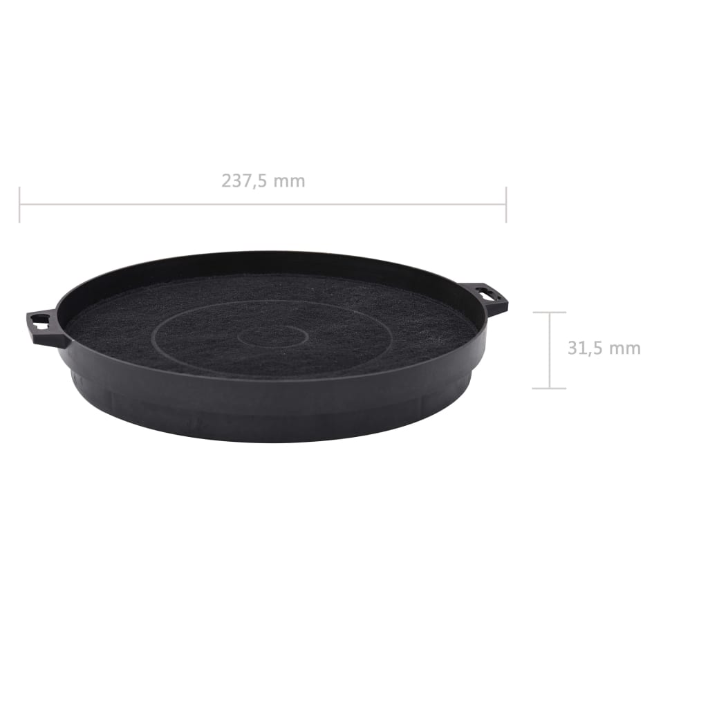 Filtri al Carbone per Cappa da Cucina 2 pz 210 mm