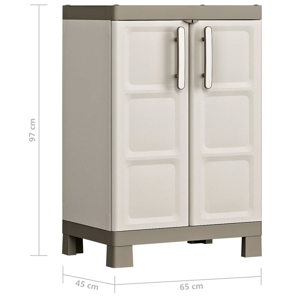 Armadietto Basso Excellence Beige e Talpa 97 cm