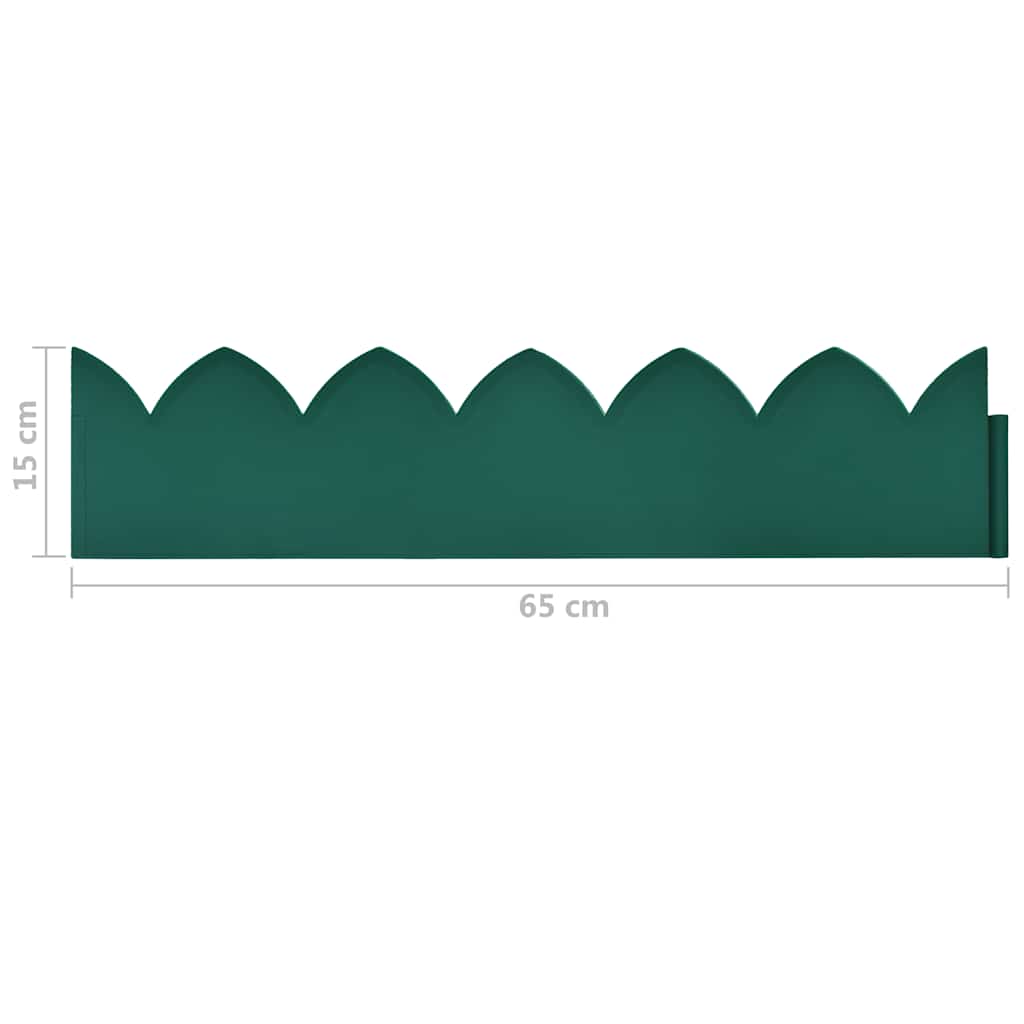 Bordature per Prato 10 pz Verdi 65x15 cm in PP | homemem39