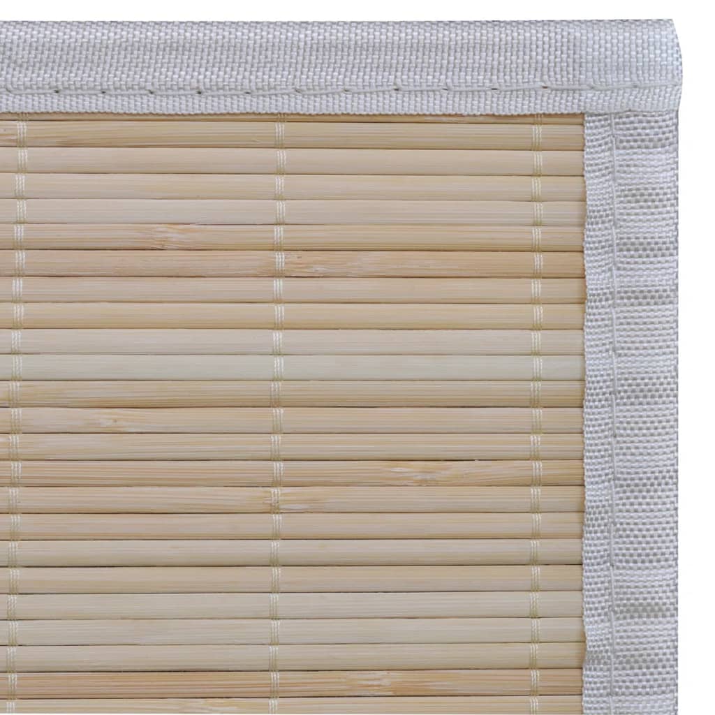 Tappeti Rettangolari in Bambù Naturale 4 pz 120x180 cm | homemem39