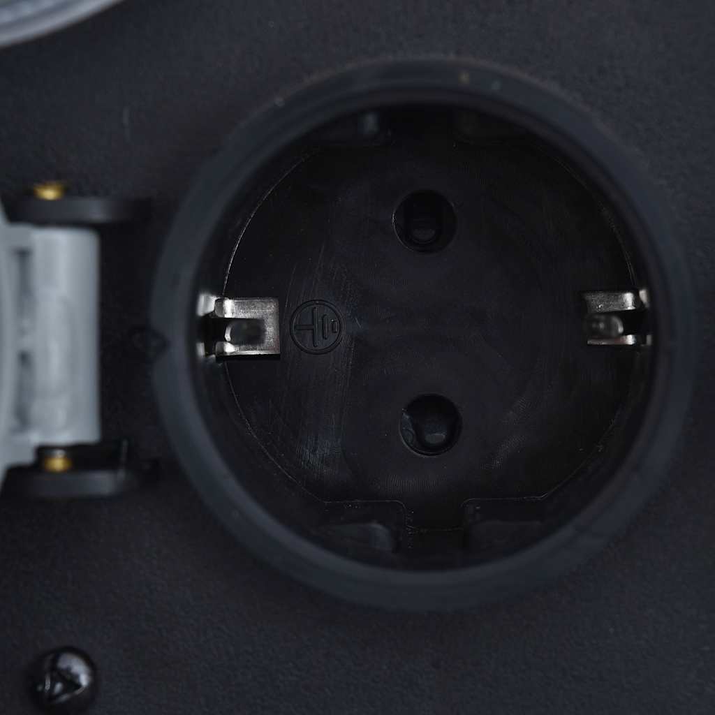 Presa da Esterno 2 Spine con Timer in Poliresina Grigia - homemem39