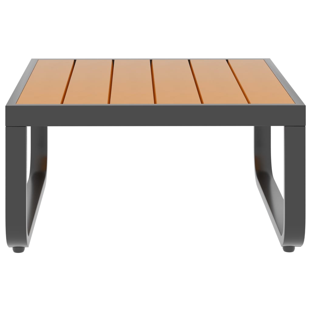Set Divano da Giardino 5 pz ad Angolo Cuscini in Alluminio WPC | homemem39