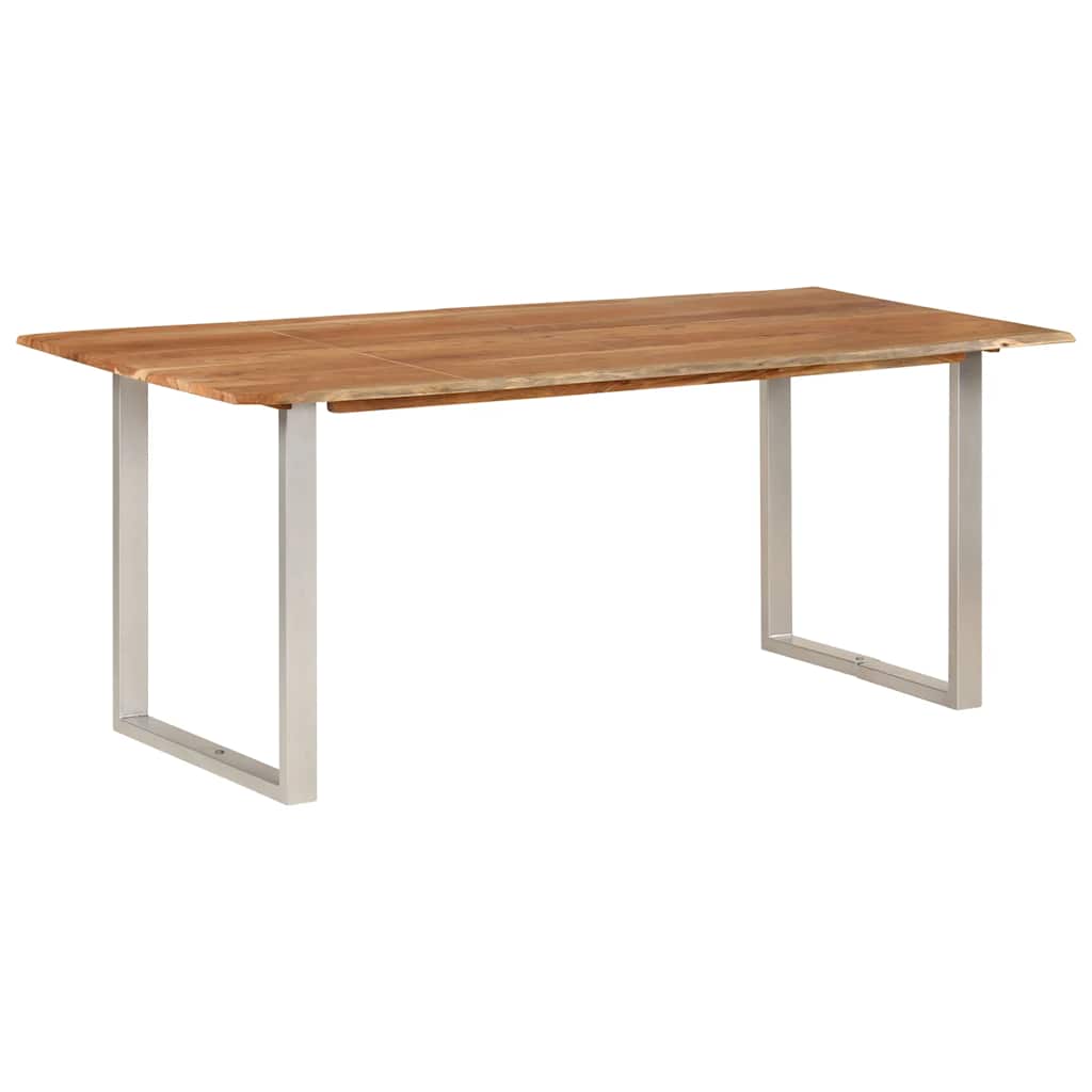 Tavolo da Pranzo 180x90x76 cm in Legno Massello di Acacia