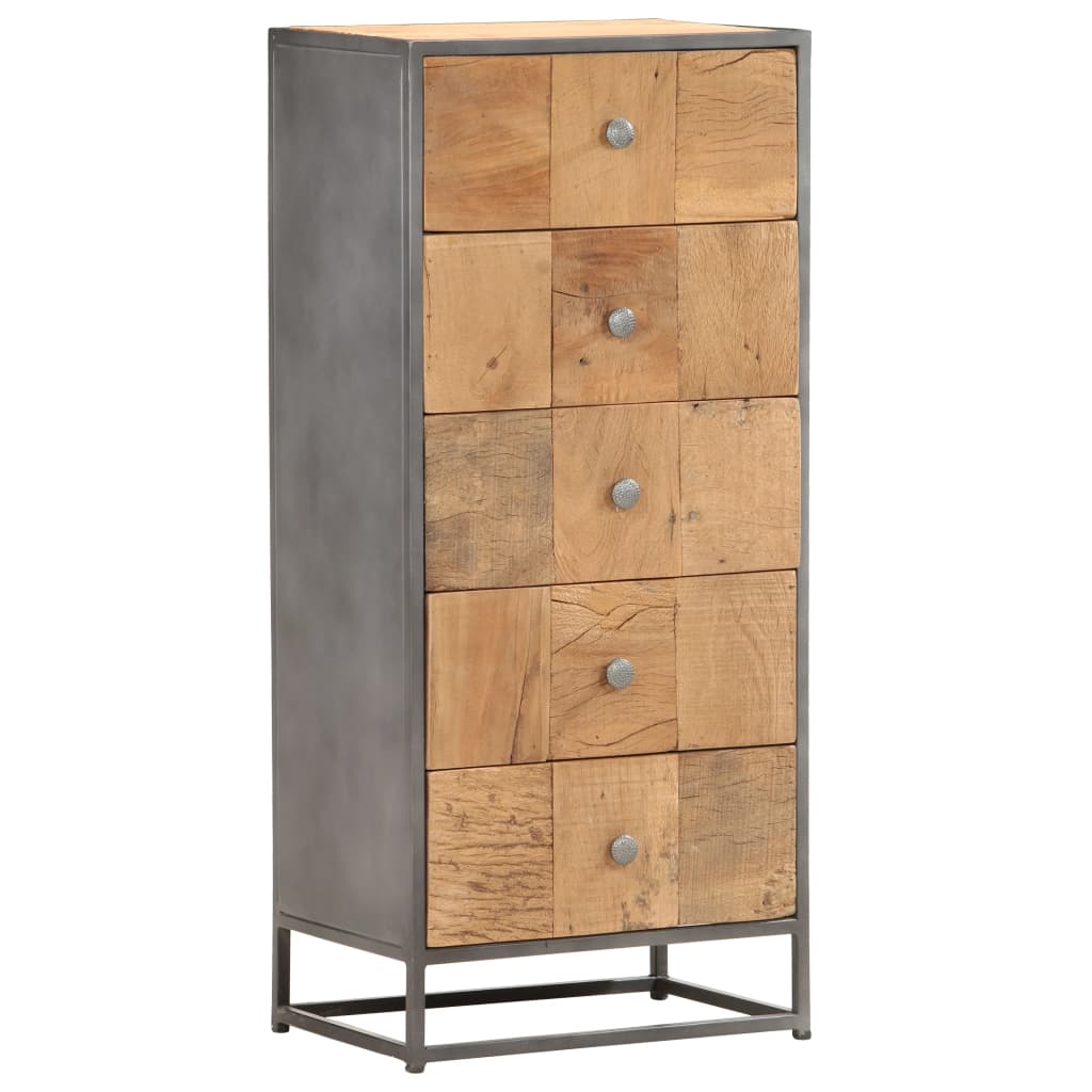 Cassettiera 45x30x100 cm in Legno Massello di Recupero | homemem39