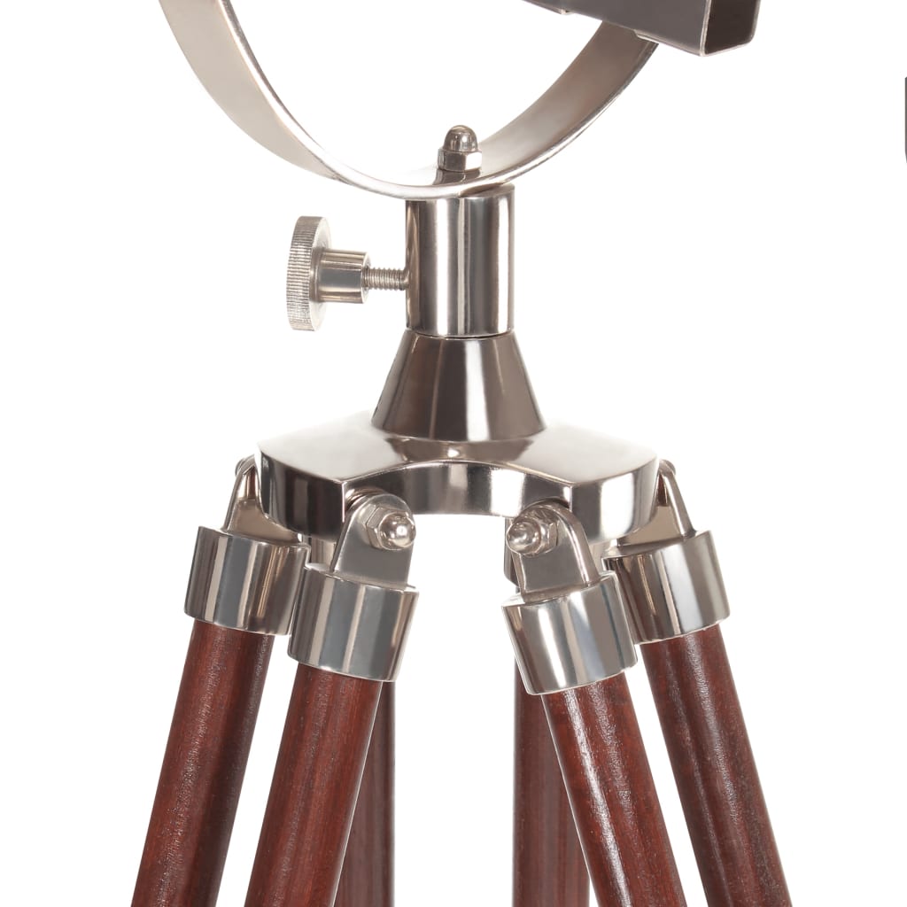 Lampada da Terra a Treppiede Legno Massello di Mango 180 cm | homemem39