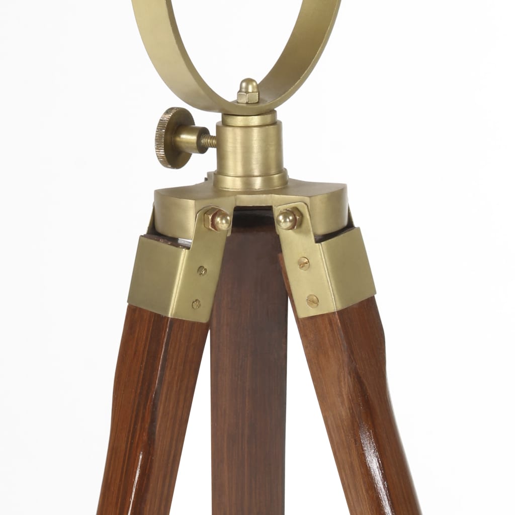 Lampada da Terra a Treppiede Legno Massello di Mango 97 cm | homemem39
