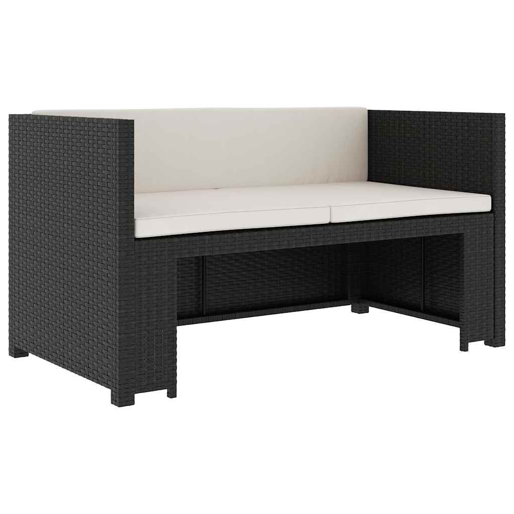 Set Divani da Giardino 5 pz con Cuscini in Polyrattan