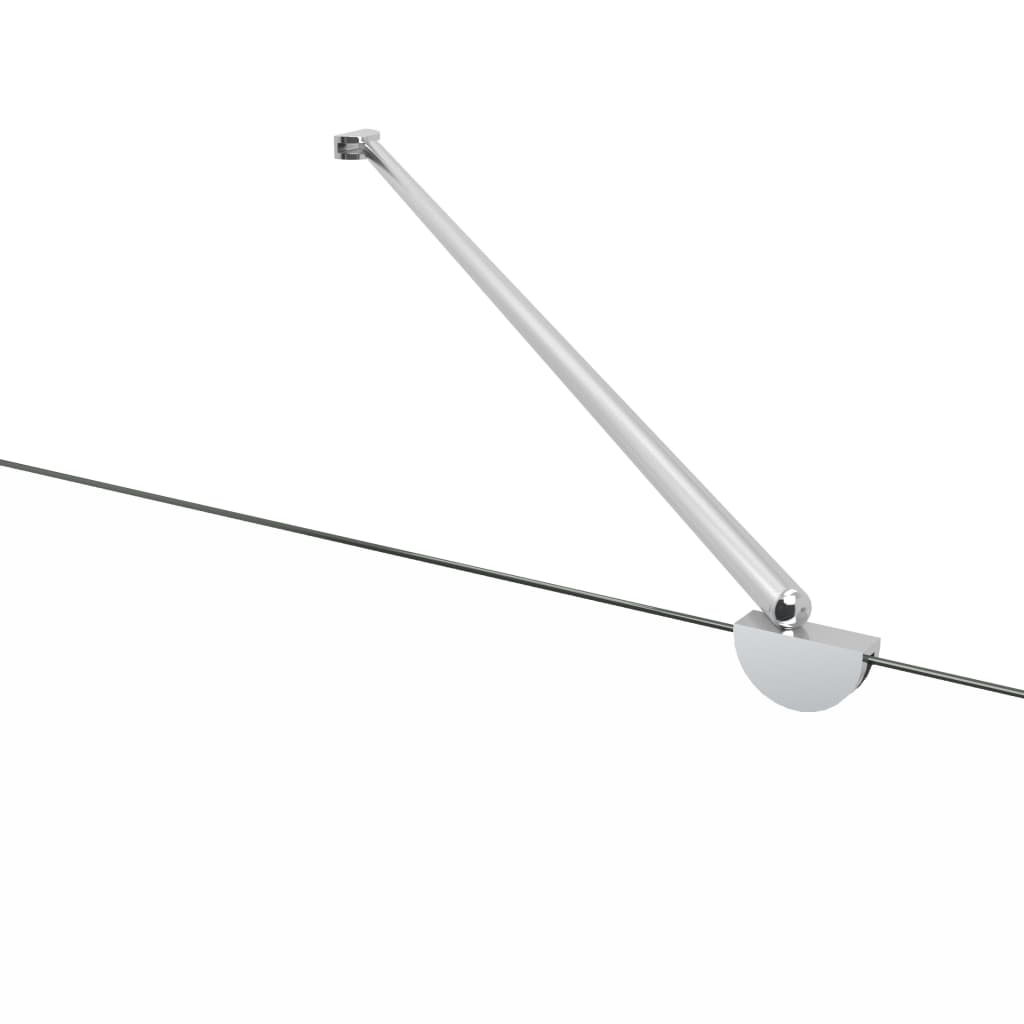 Cabina da Bagno 120x68x130 cm in Vetro Temperato a Righe - homemem39