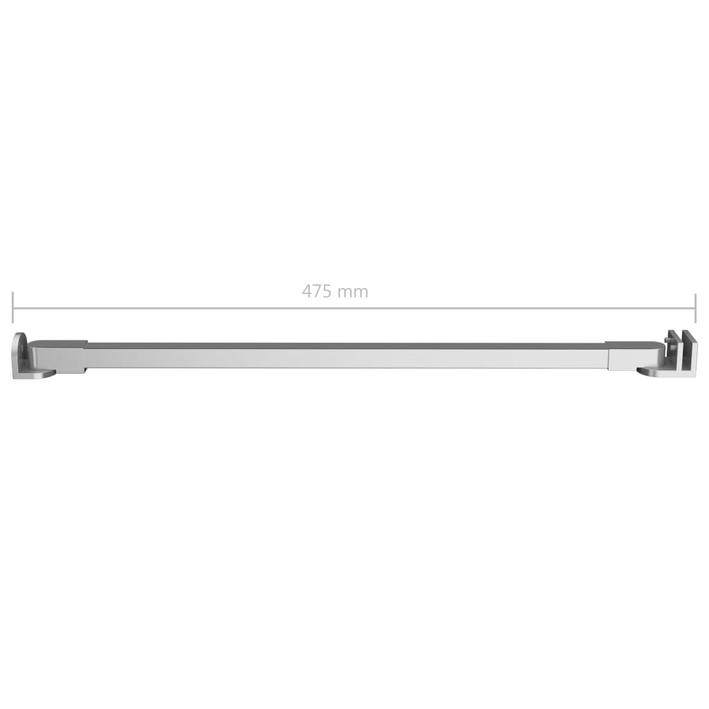 Braccio di Supporto per Doccia in Acciaio Inox 47,5 cm - homemem39