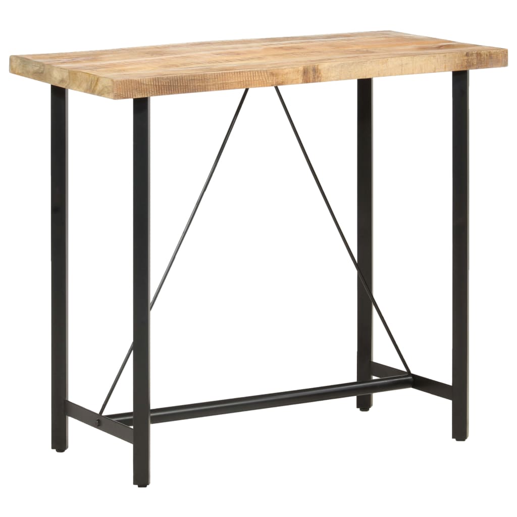 Tavolo da Bar 120x58x107 cm in Legno Ruvido di Mango | homemem39