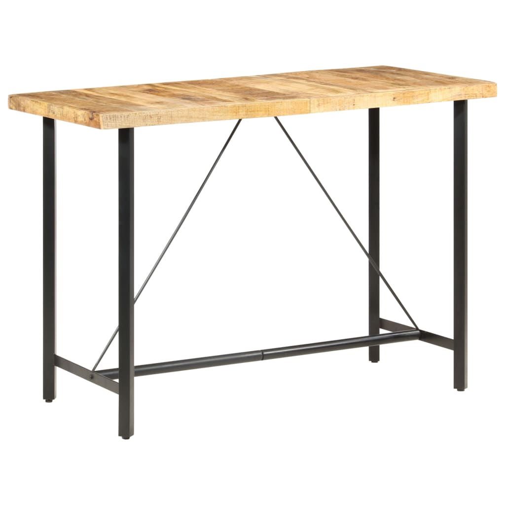 Tavolo da Bar 150x70x107 cm in Legno Ruvido di Mango | homemem39
