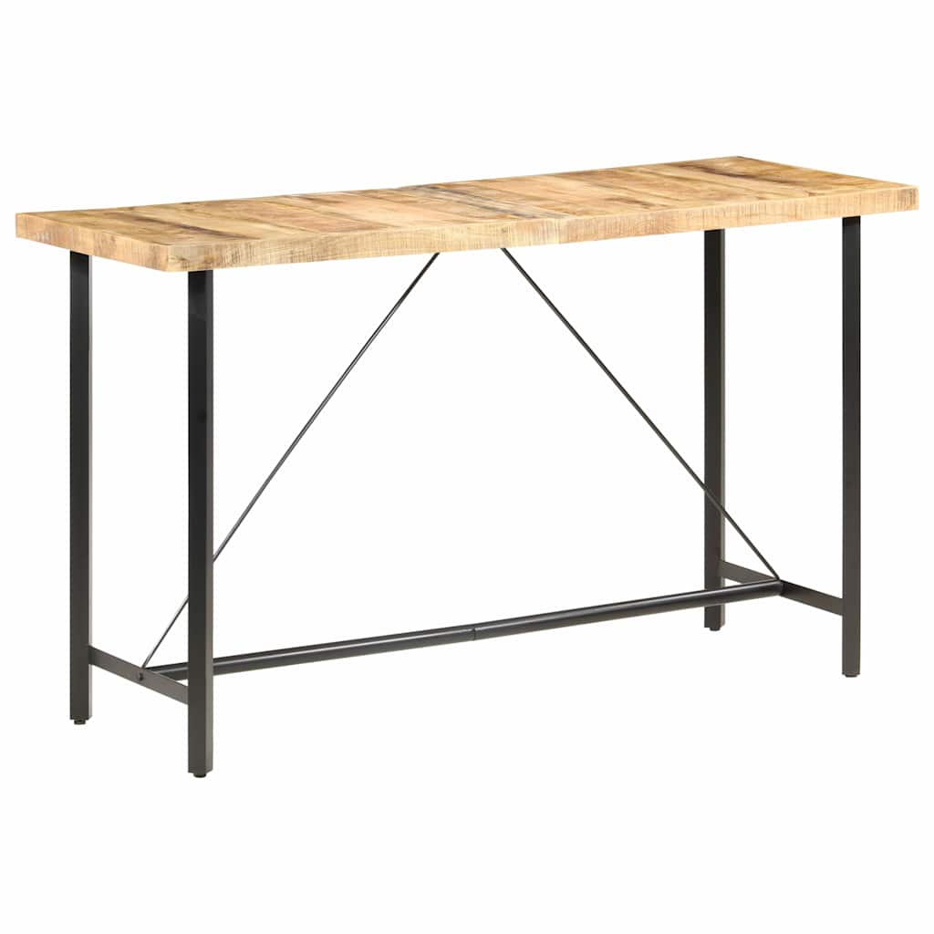 Tavolo da Bar 180x70x107 cm in Legno Ruvido di Mango | homemem39
