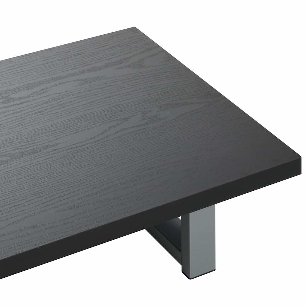 Set Mobili da Bagno 2 pz Ceramica Nero | homemem39