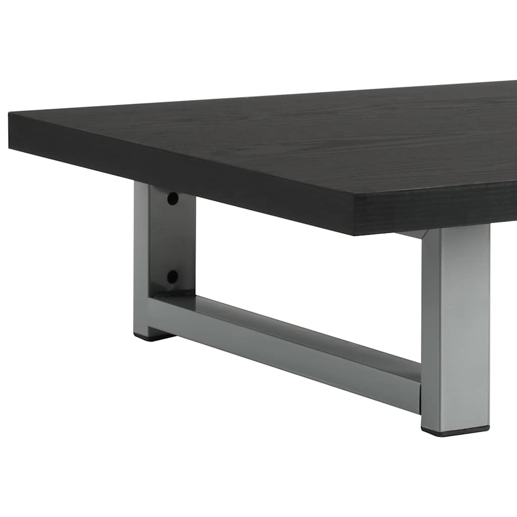 Set Mobili da Bagno 2 pz Ceramica Nero | homemem39