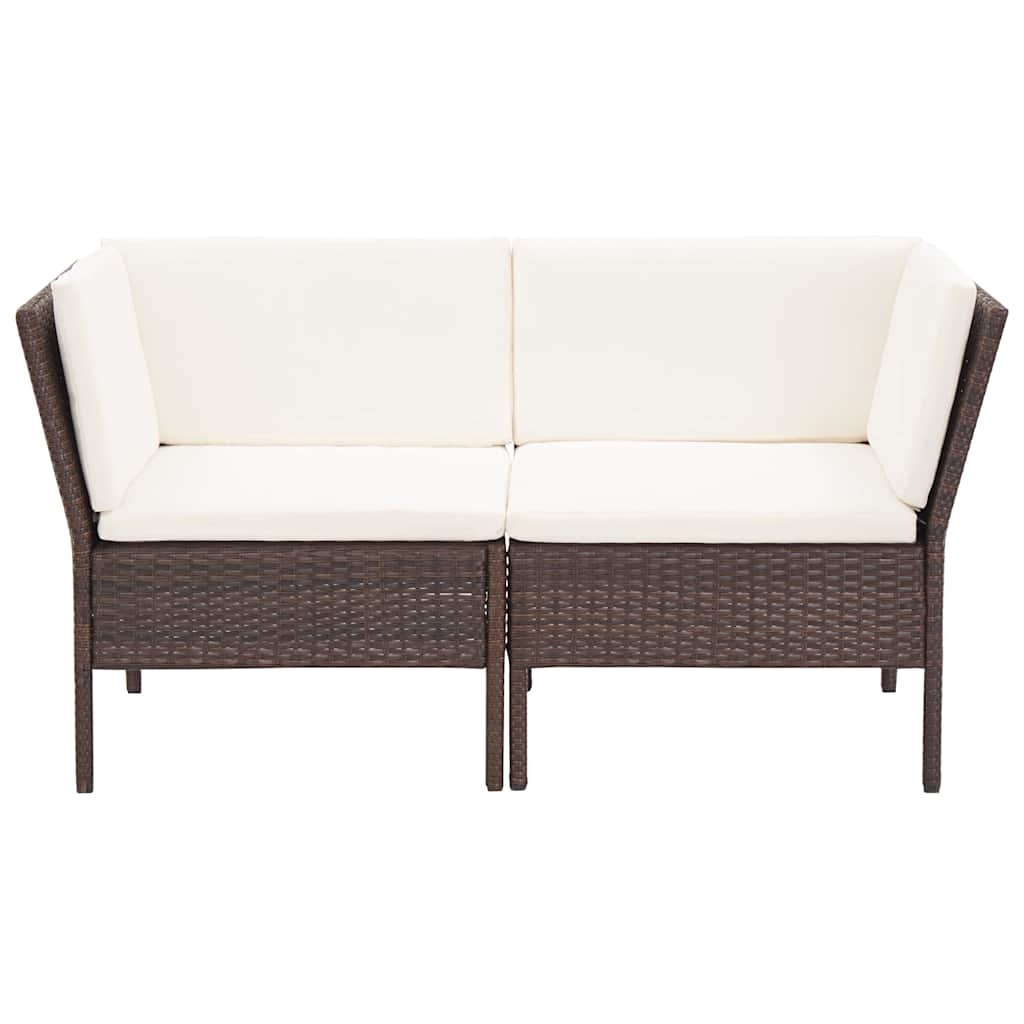 Set Divani da Giardino 8 pz con Cuscini in Polyrattan