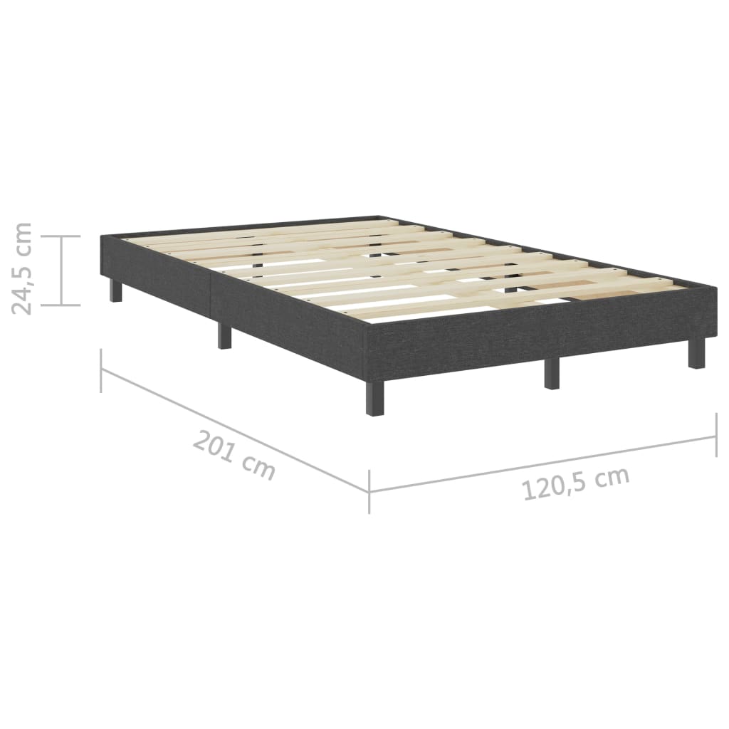 Letto a Molle Grigio in Tessuto 120x200 cm | homemem39