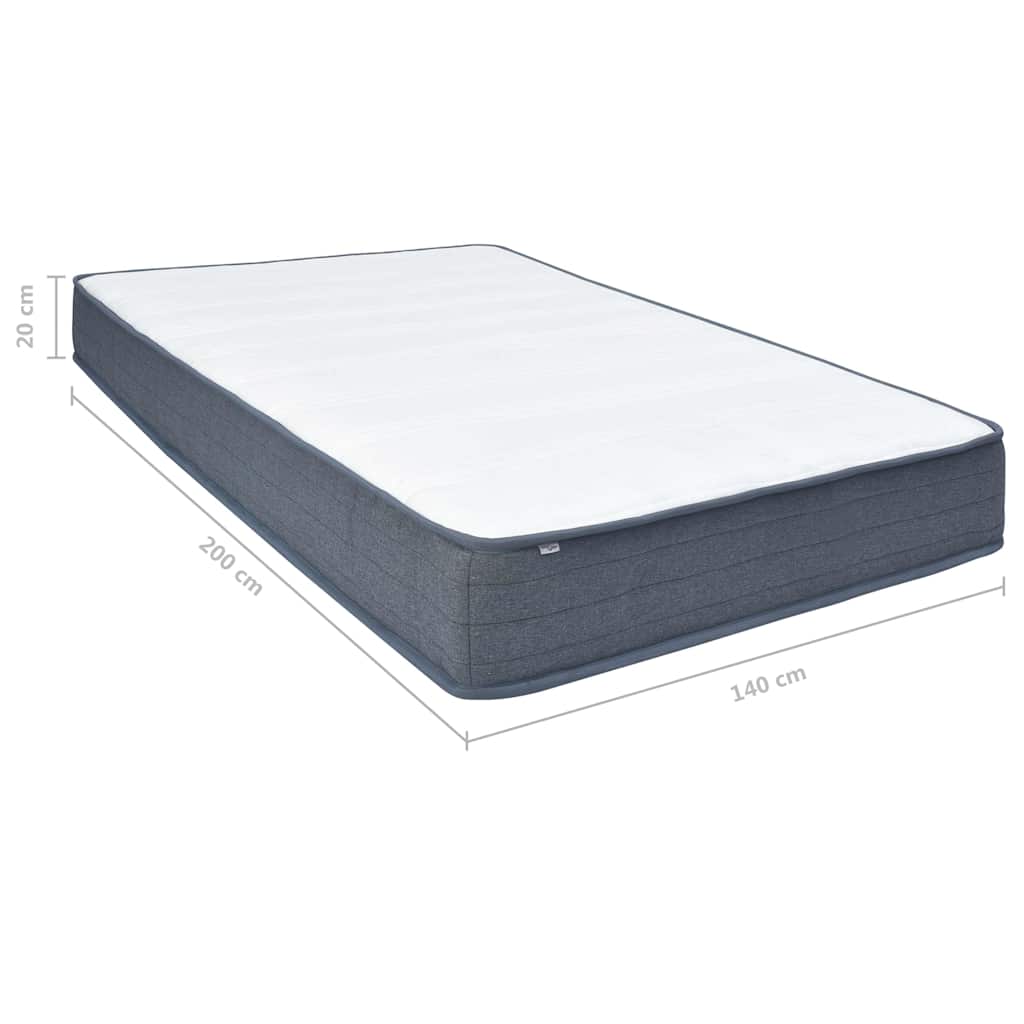 Materasso per Letto box spring Rigidità Media 140x200x20 cm